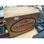 Vintage glengoyne whisky advertising box