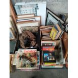 Large pallet of miscellaneous items to includes pictures , games, tools etc