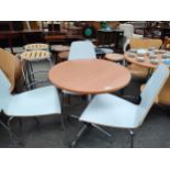 Light cafe/ bistro table & 3 chairs