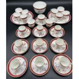 A 33 Piece Copeland floral design tea/ coffee set.