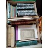 Box of antique books includes poems etc