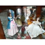 4 Royal doulton figures to include Maxine, Kate, Buttercup & kirsty