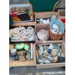 A Pallet of collectables includes Beswick, Oriental tea wares etc