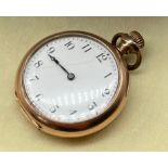 Antique 10ct gold fob pocket watch produced by American Waltham Watch Co. Serial Number 12209708. [