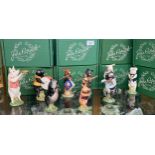 Beswick 9 piece pig band includes conductor john, james playing the triangle, daniel playing the