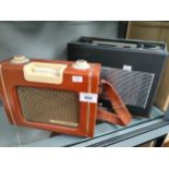 Hacker vintage radio along with skyleader radio