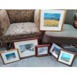 A selection of various countryside scene prints etc