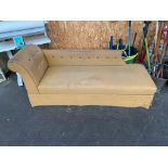 A 19th century chaise lounge sofa