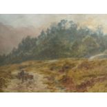 Pollock S Nisbet ARSA (1848-1922) Oil on canvas titled ''Entrance to Glen Finglas'' (56x70cm)