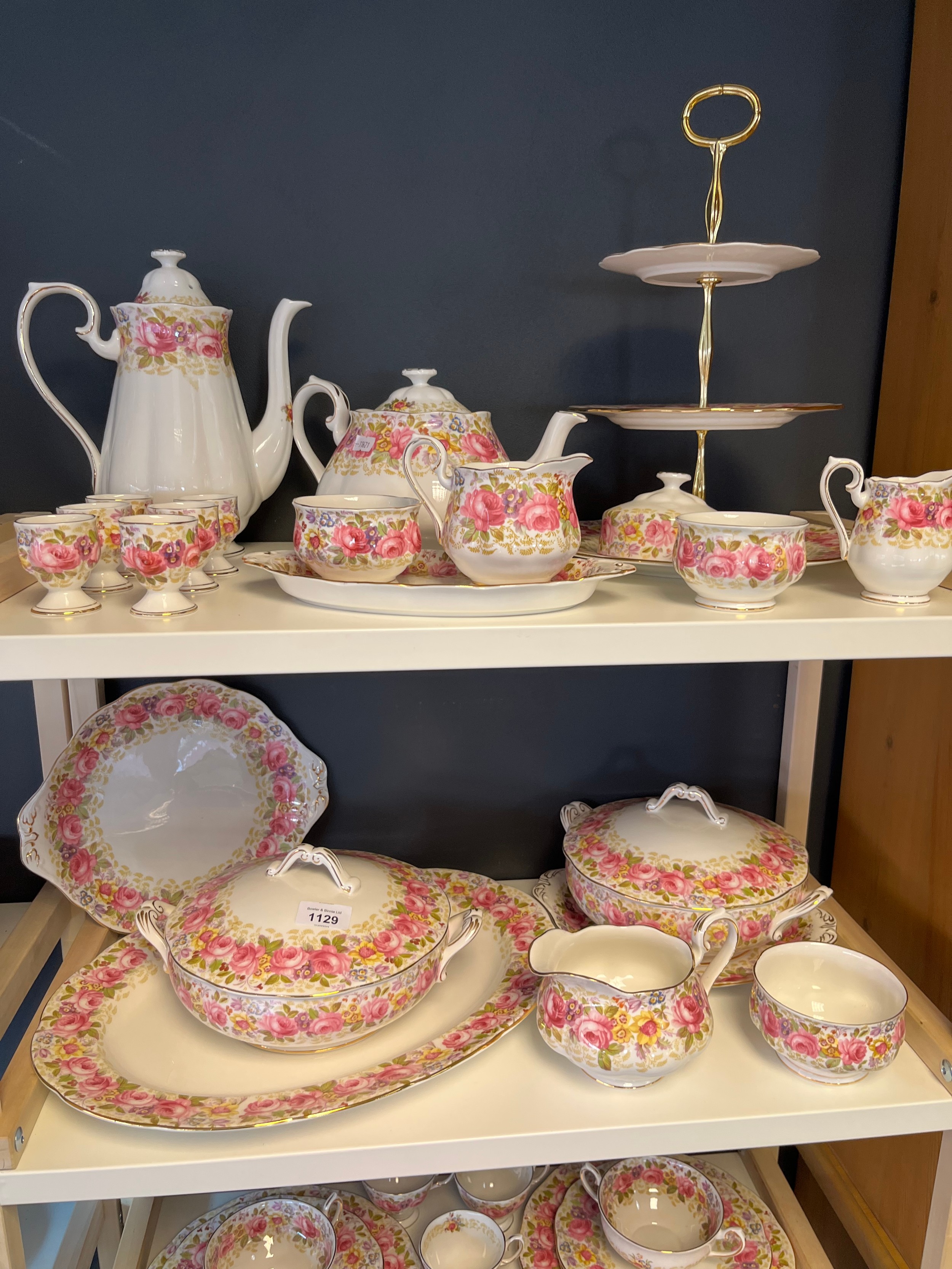58 piece Royal Albert 'Serena' dinner, coffee and tea service. - Image 2 of 3