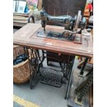 Frister & Rossman Berlin sewing machine table with pedal in working order
