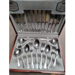 Viber's plated canteen of cutlery in fitted box