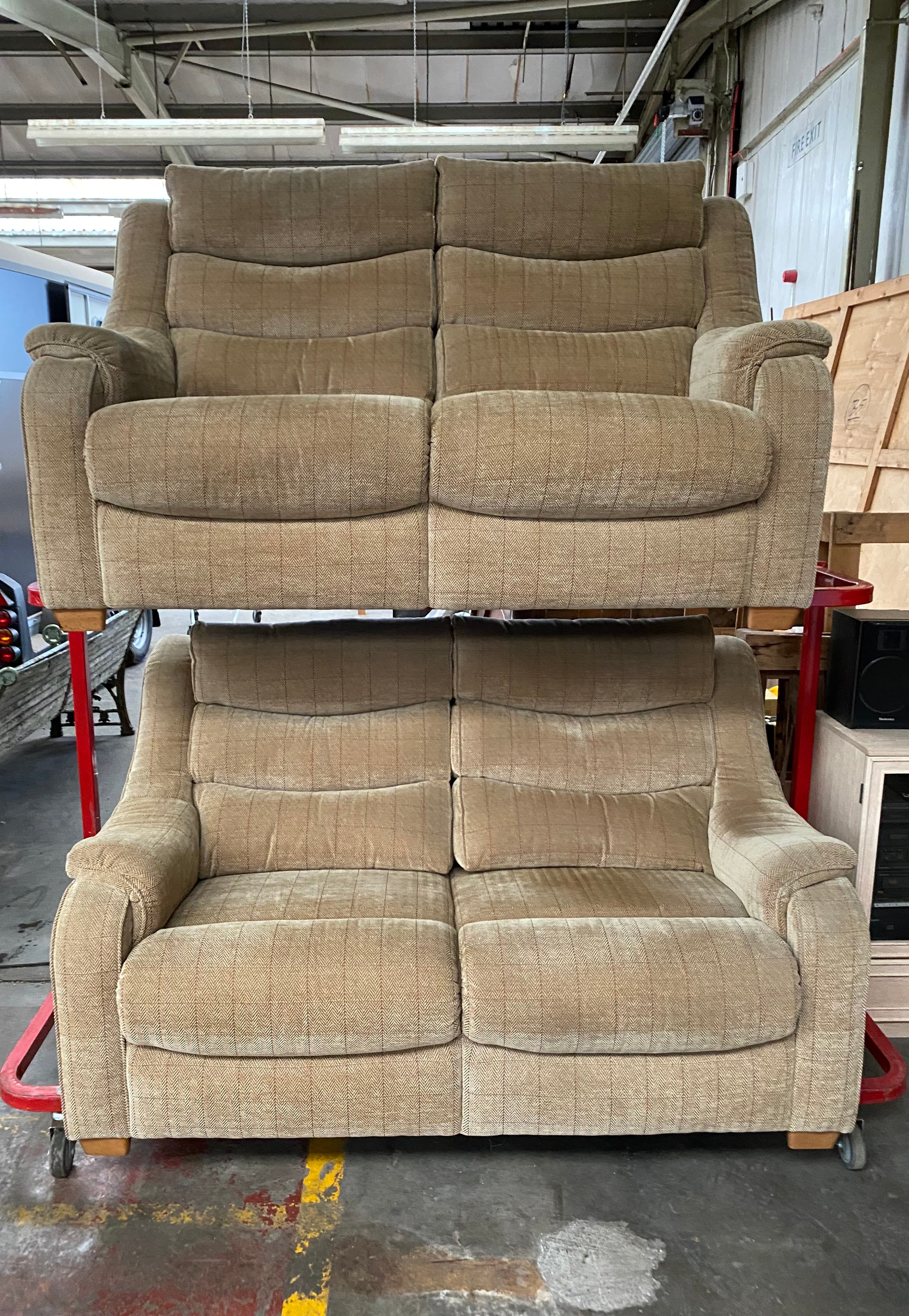 Parker knoll 2 x 2 seater sofas