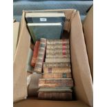 A Box of antique book's includes the queen of England, Mary Queen of Scots etc