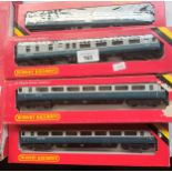 A Selection of Hornby train carriages with original boxes