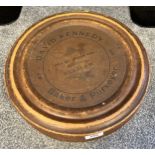 Antique/ vintage David Kennedy Baker & Purveyor- Glasgow storage box. [36cm in diameter]