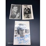A Collection of Vintage signed Photos to include Graham Hill former World Champion