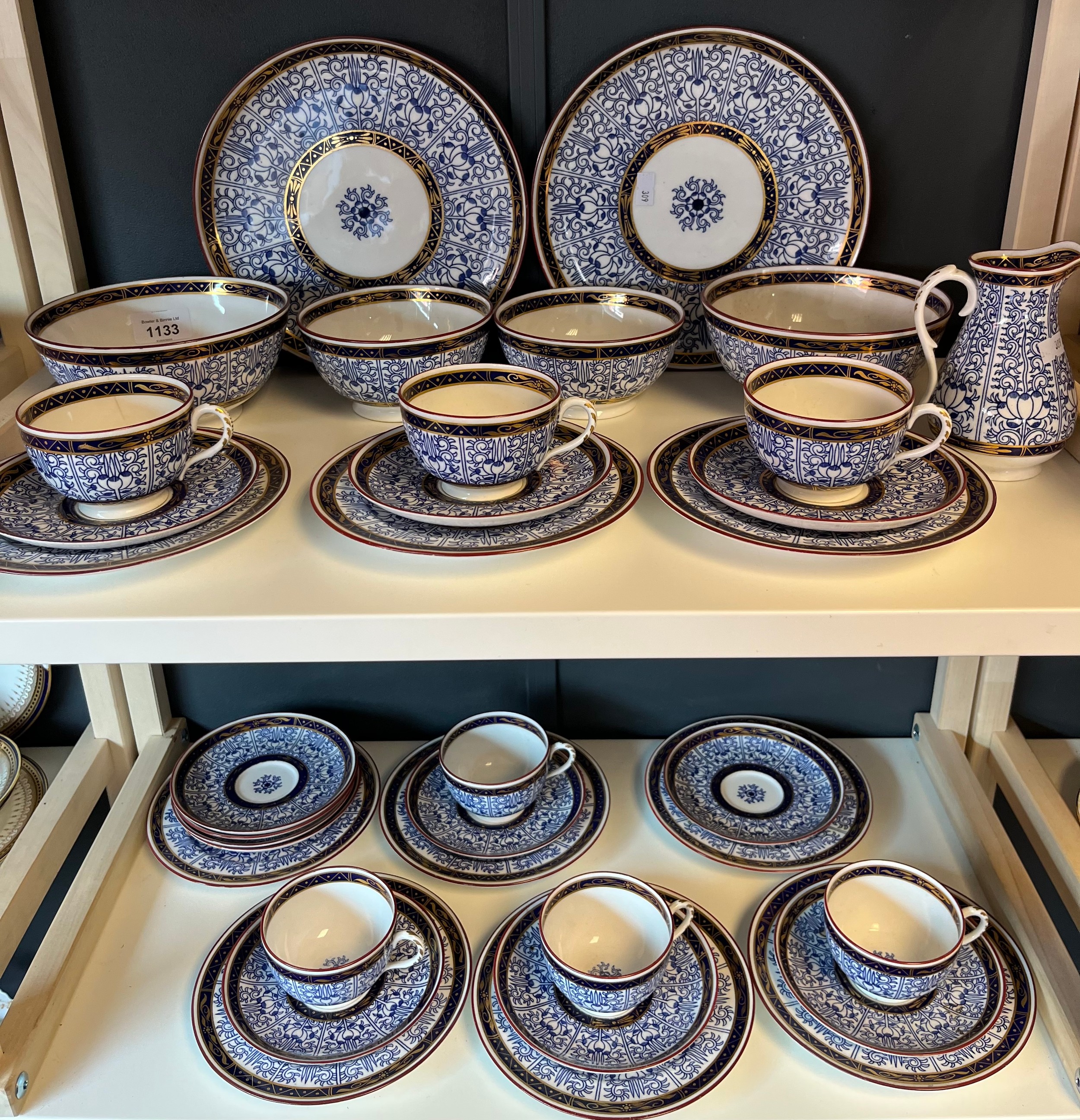 33 piece Royal Worcester part tea service.