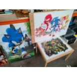 Kids sonic the hedgehog pictures together with teenage mutant ninja turtles table