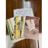 A Pile of antique/ vintage comical postcards