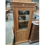 A Slimline pine single cabinet