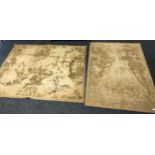 Pair of Victorian scene rugs