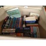 A Box of crime books includes Wycliffe by W.J Burley etc