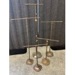 Art Deco haberdashery counter top display stands. [65cm high]