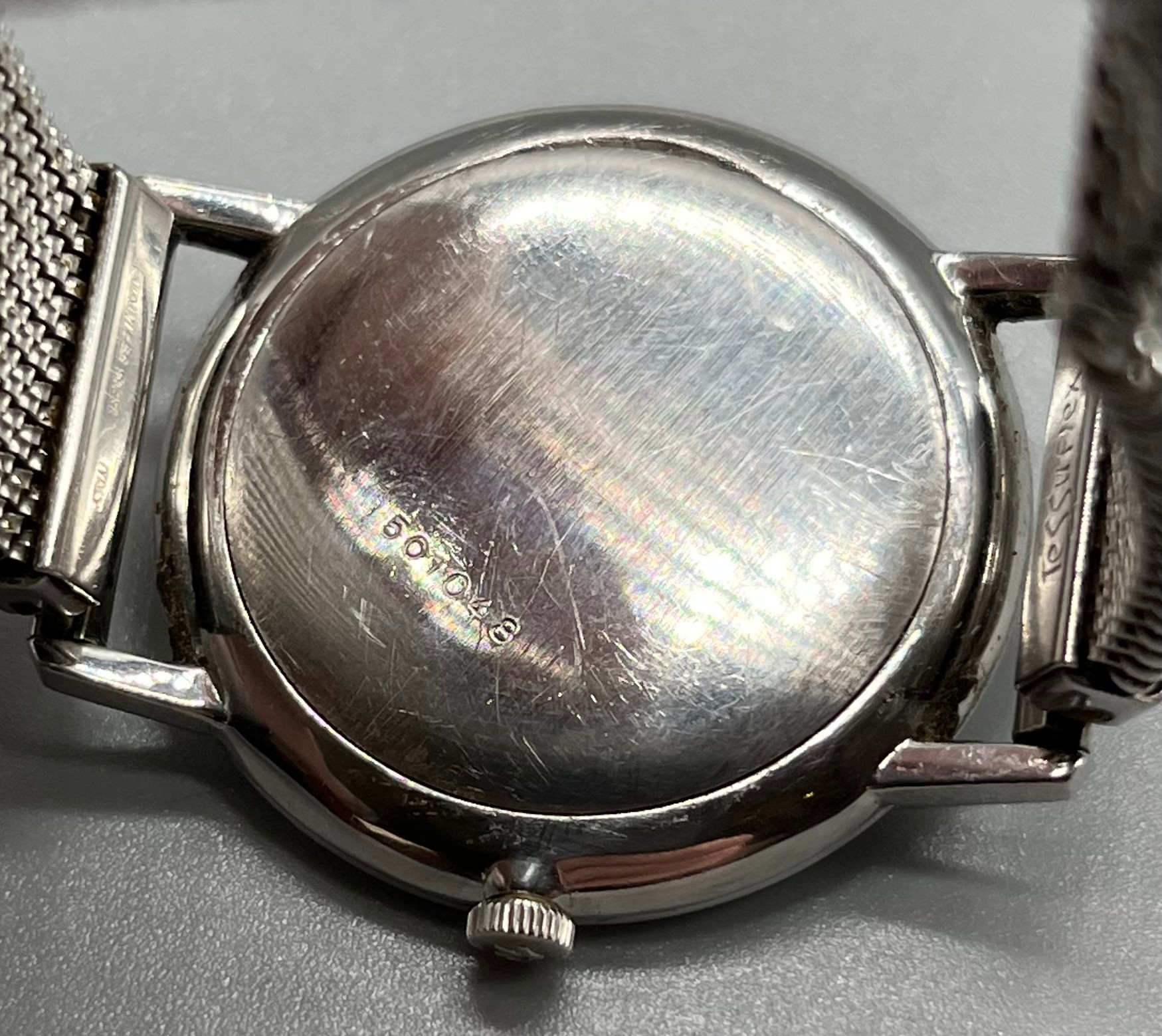 A Vintage Record de luxe gent's evening watch. Number to back plate 501048. [In a working condition] - Image 3 of 5