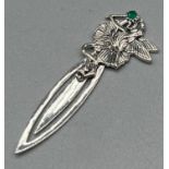 Sterling silver bookmark with fairy figure finial [6cm in length]