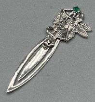 Sterling silver bookmark with fairy figure finial [6cm in length]