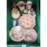 A Box of collectables to include Royal winton chintz pattern welbeck bowl etc