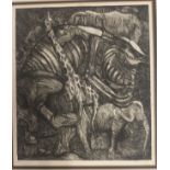 John Brown Artists proof fine pen drawing of various animals Signed and dated '06 [40x35cm]