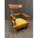 Antique child's arm chair. [52cm high]