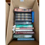 A Box of various books to include the stones of Venice, sir John Vanbrugh etc