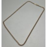 9ct yellow gold belcher chain. [3.30grams]