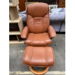 Erkornes stressless arm chair with stool