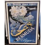 Pan American World Airways, Bermuda by Clipper poster. [68x48cm]