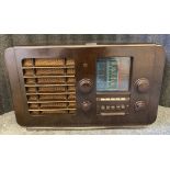 A vintage Ekco large bakelite radio