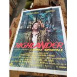 A Large Original Highland movie advertising cinema poster