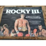 Original Rocky 3 Advertising cinema movie poster