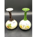 Two Lorna Bailey Art Deco style bud vases Limited Edition 74/250 & 75/250 signed to base [Height