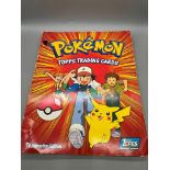 Pokemon trading card album containing a large quantity of Pokemon trading cards. Includes Mewtwo,
