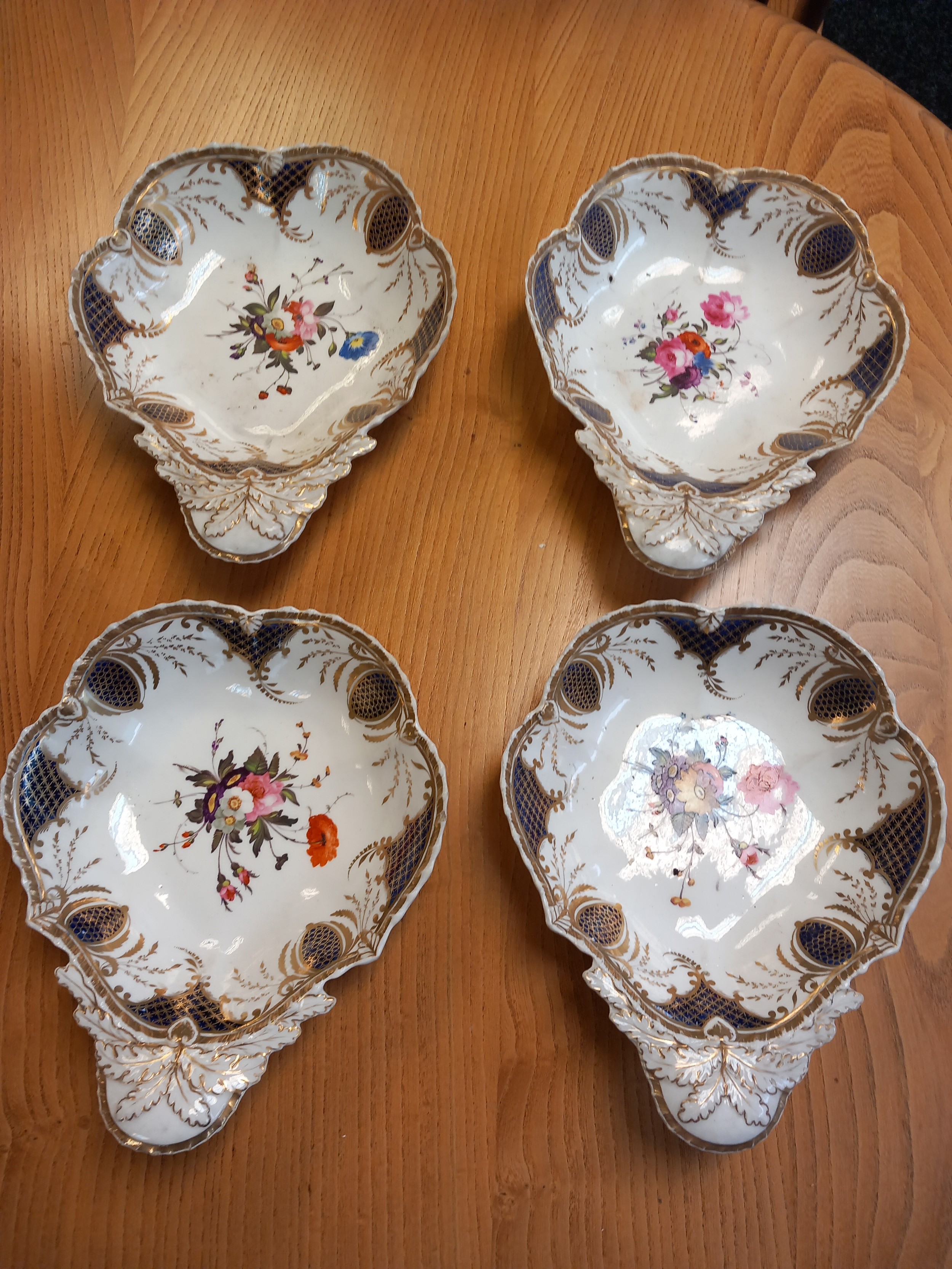A 19th century floral design dinner service together with comport dish, two lidded serving tureens - Image 13 of 20