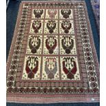 Large Turkish wool pile hand made rug. [277x200cm]