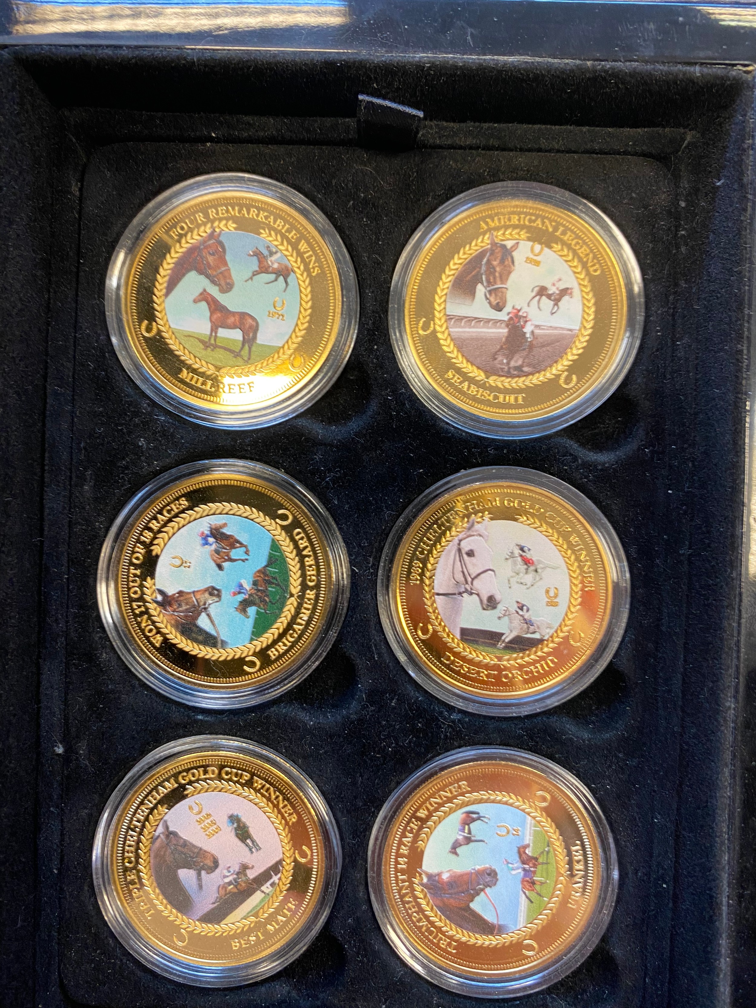 Large collection of gold and silver plated Royalty and Commemorative cased coins, comes with - Image 11 of 18