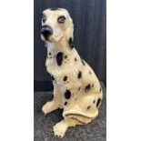 A Large vintage porcelain fire side dog [61cm high]