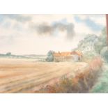 Peter Truman Original watercolour depicting ''The Cottage, North Reston'' Near Louth. Signed and
