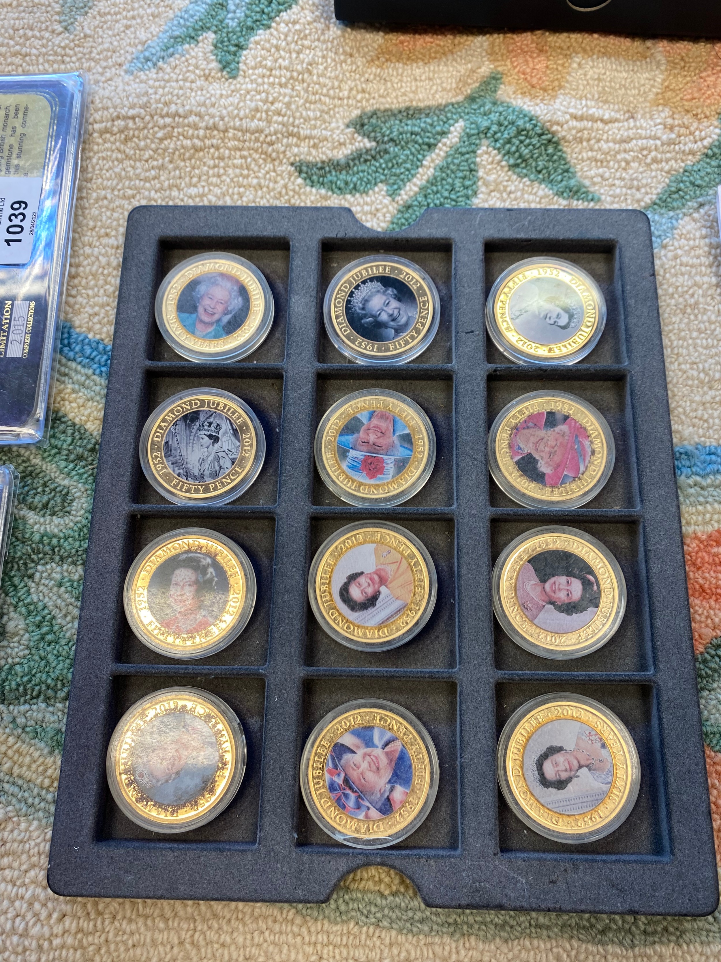 Large collection of gold and silver plated Royalty and Commemorative cased coins, comes with - Image 7 of 18