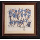 Peter Deighan Artists proof 1/6 Limited edition print ''Chelsea'' signed by some of the players to